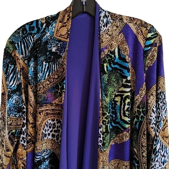 EUC Reversible Topper Cardigan, No Size Tag - Picture 2 of 4